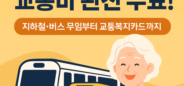 만 65세 이상 노인을 위한 대중교통 꿀팁 총정리 만 65세 이상 노인을 위한 대중교통 꿀팁 총정리